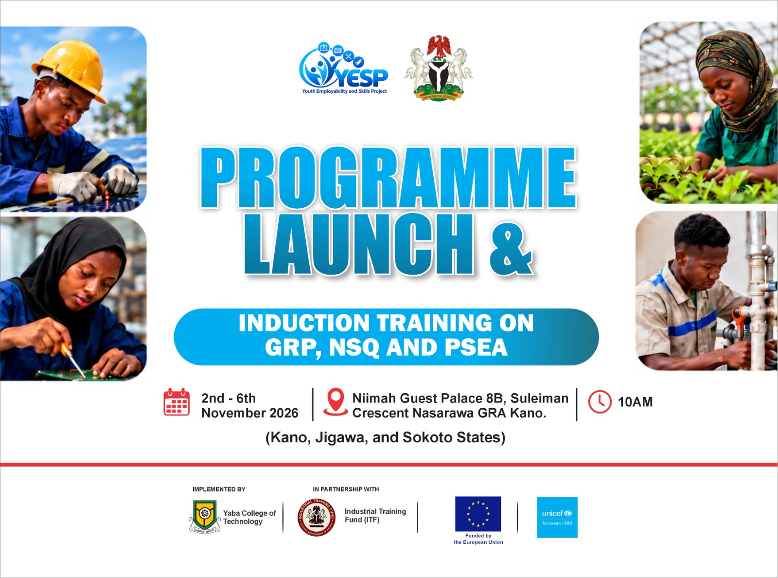 Programme Launch & Induction Training on GRP, NSQ and PSEA
